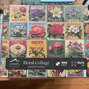 Floral Collage Jigsaw Puzzle - 1000 Pieces
